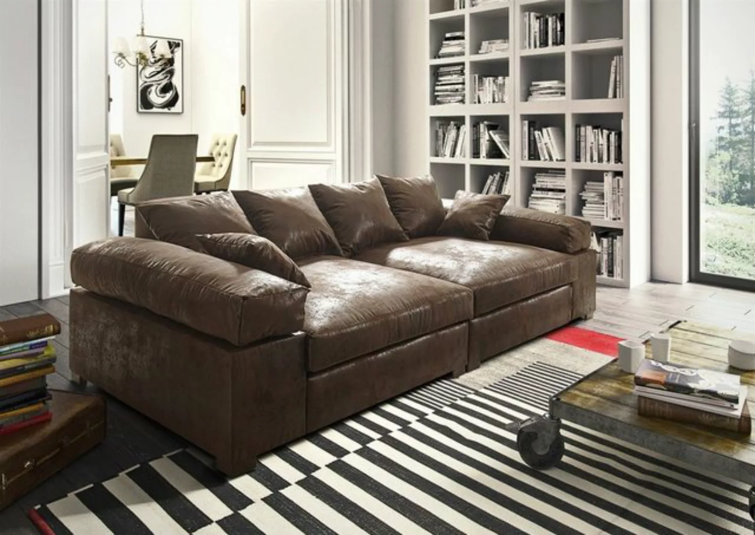 Fun Möbel Big-Sofa Big Sofa Couchgarnitur Megasofa Riesensofa AREZZO, inkl. günstig online kaufen