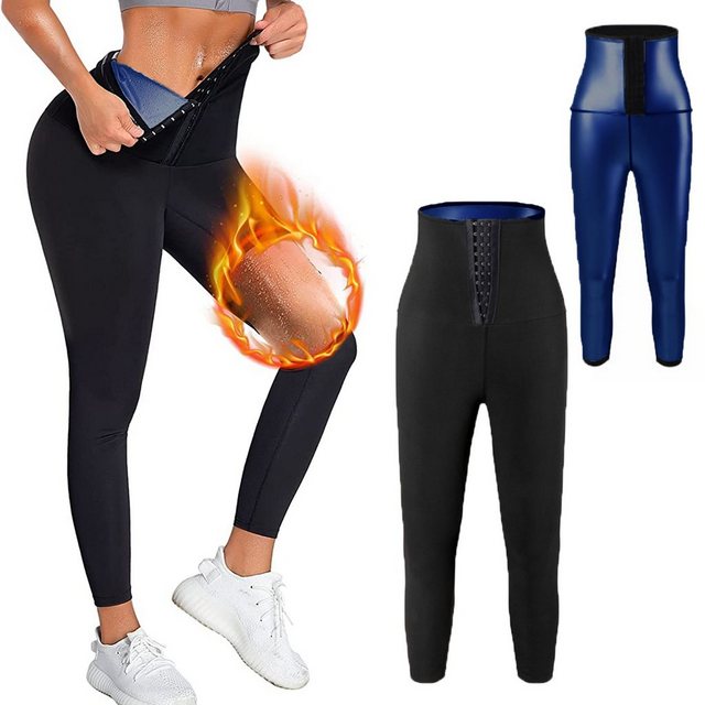 GOLDEN Leggings Sauna Hose Schwitzhose zum Abnehmen Bauch Weg Shaper Joggin günstig online kaufen