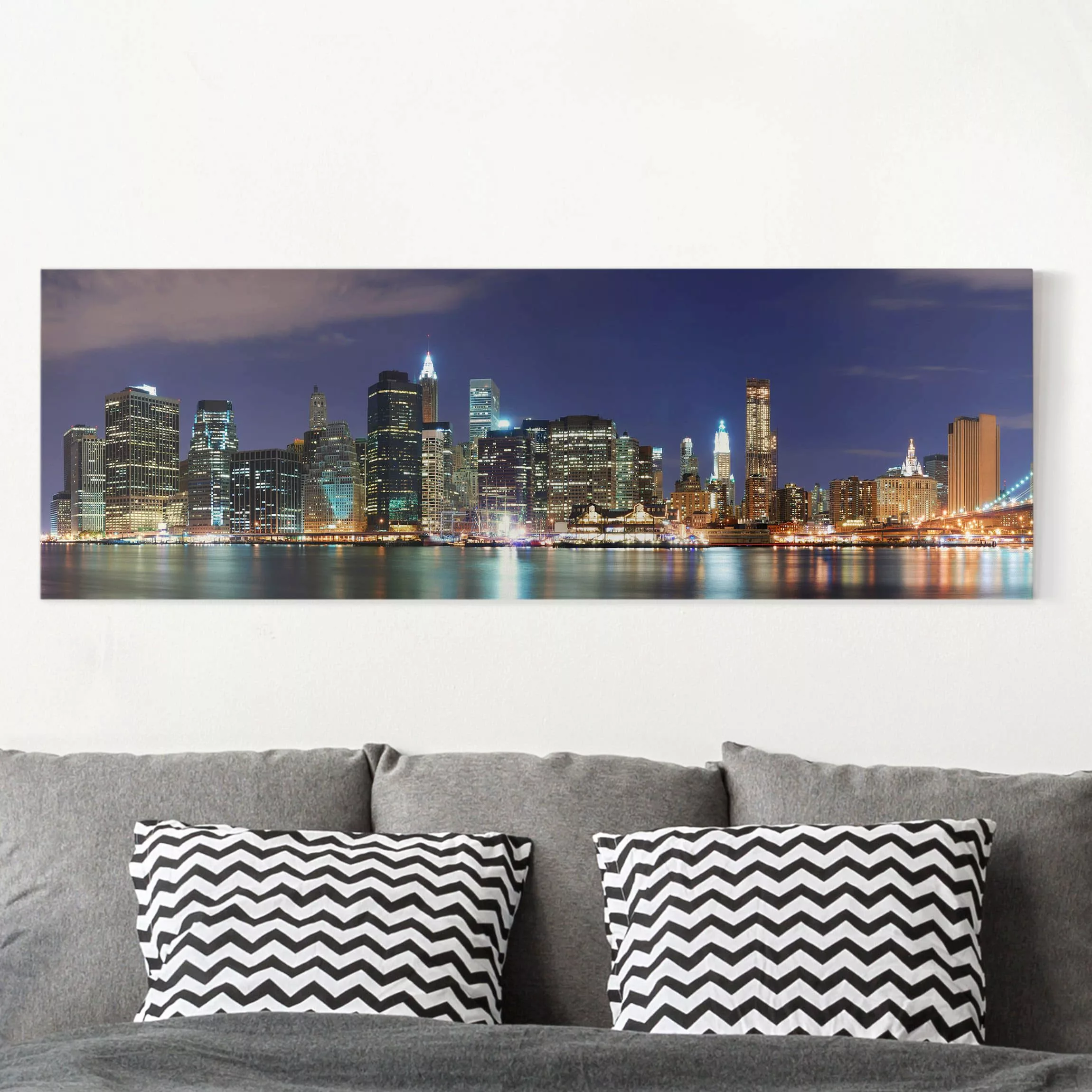 Leinwandbild New York - Panorama Manhattan in New York City günstig online kaufen
