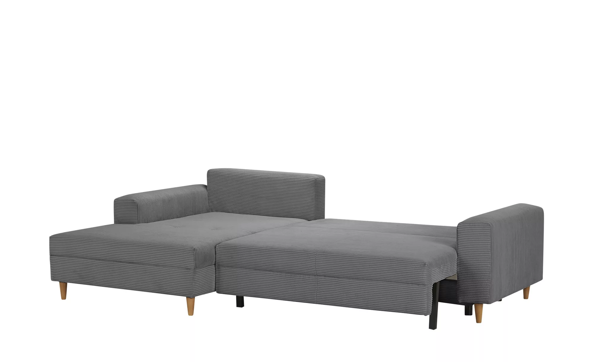 Ecksofa mit Schlaffunktion  Benedita ¦ grau ¦ Maße (cm): B: 275 H: 91 T: 17 günstig online kaufen