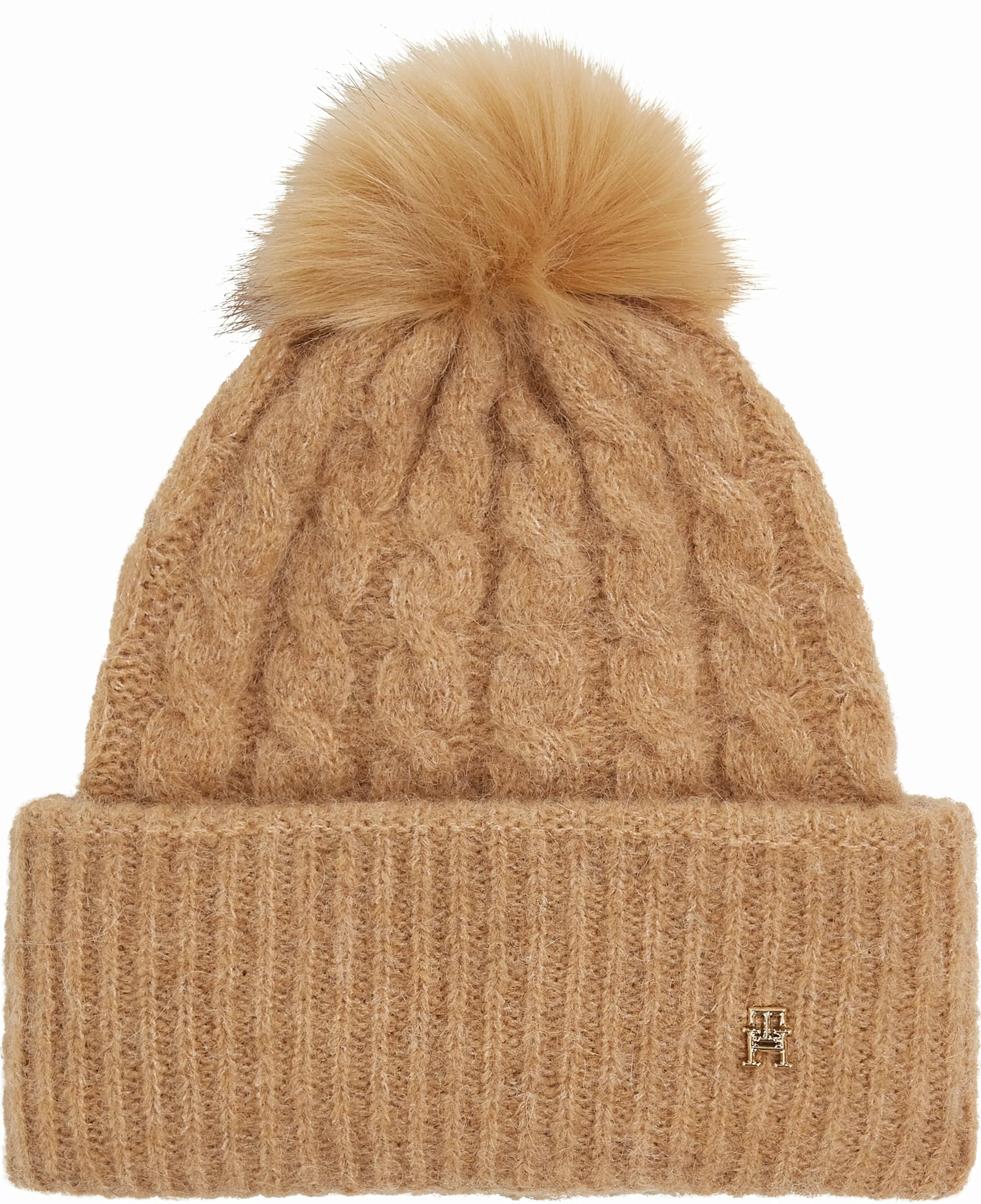 Tommy Hilfiger Beanie "TH TIMELESS BEANIE CABLE", mit Bommel günstig online kaufen