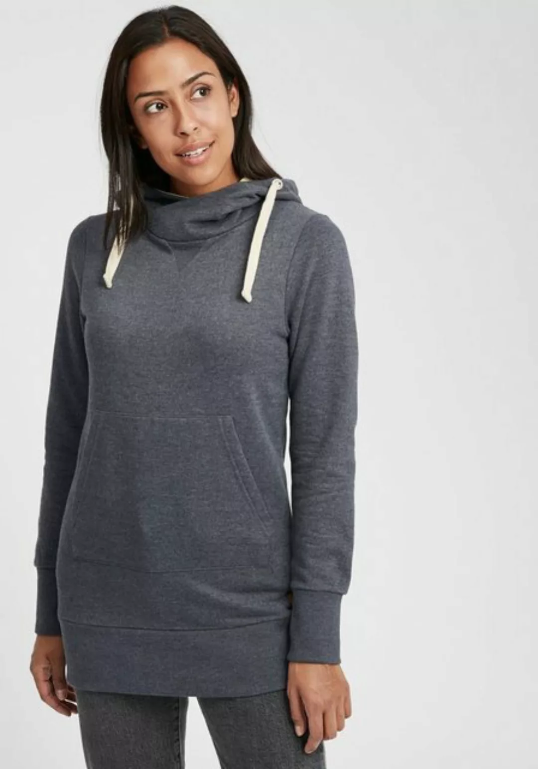 OXMO Kapuzensweatshirt OXJenny lang geschnittenes Kapuzensweatshirt günstig online kaufen