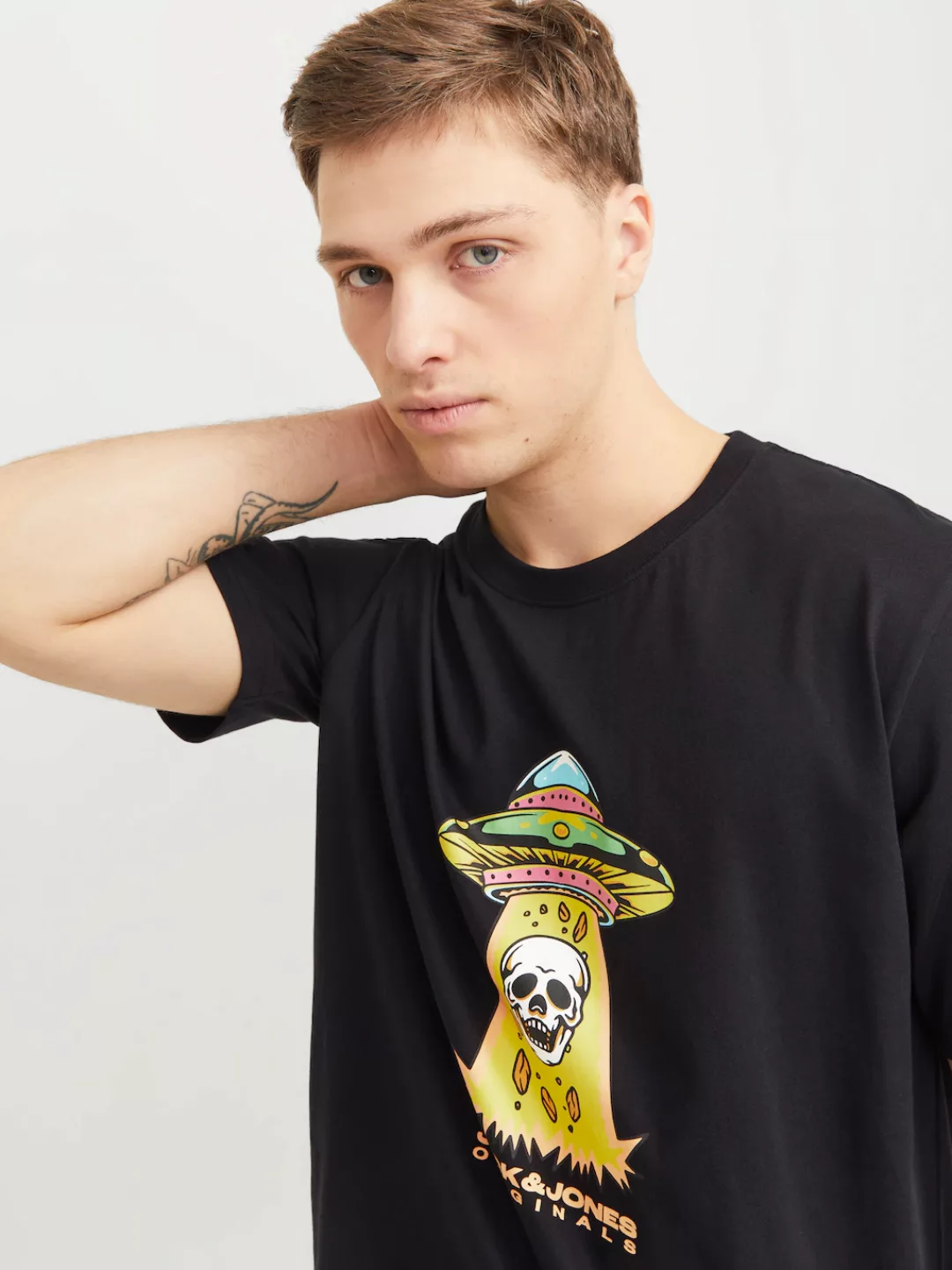 Jack & Jones T-Shirt "JORANATOMY SKULL TEE SS CREW NECK LN" günstig online kaufen