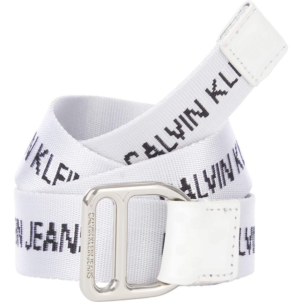 Calvin Klein Accessories Slider Webbing 30mm Gürtel 95 cm Bright White günstig online kaufen