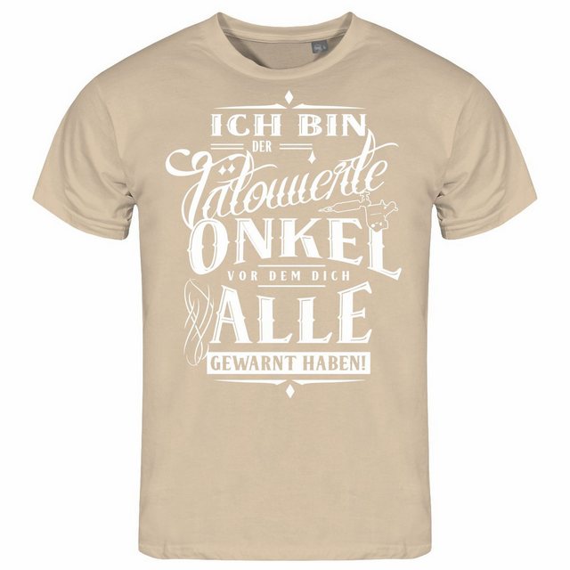 deinshirt Print-Shirt Herren T-Shirt Ich bin der tätowierte Onkel Funshirt günstig online kaufen