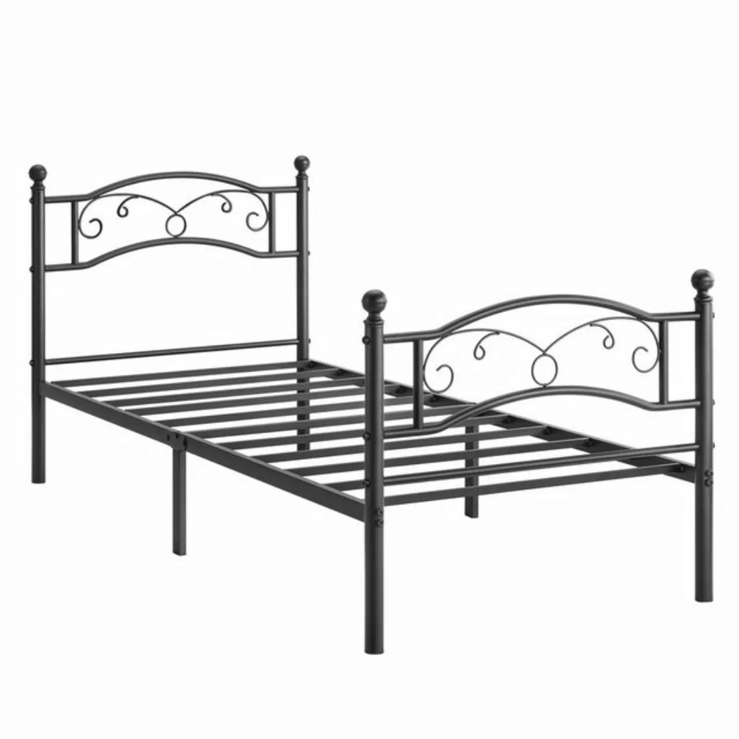 VASAGLE Bettgestell, Doppelbett, Gästebett, schwarz günstig online kaufen