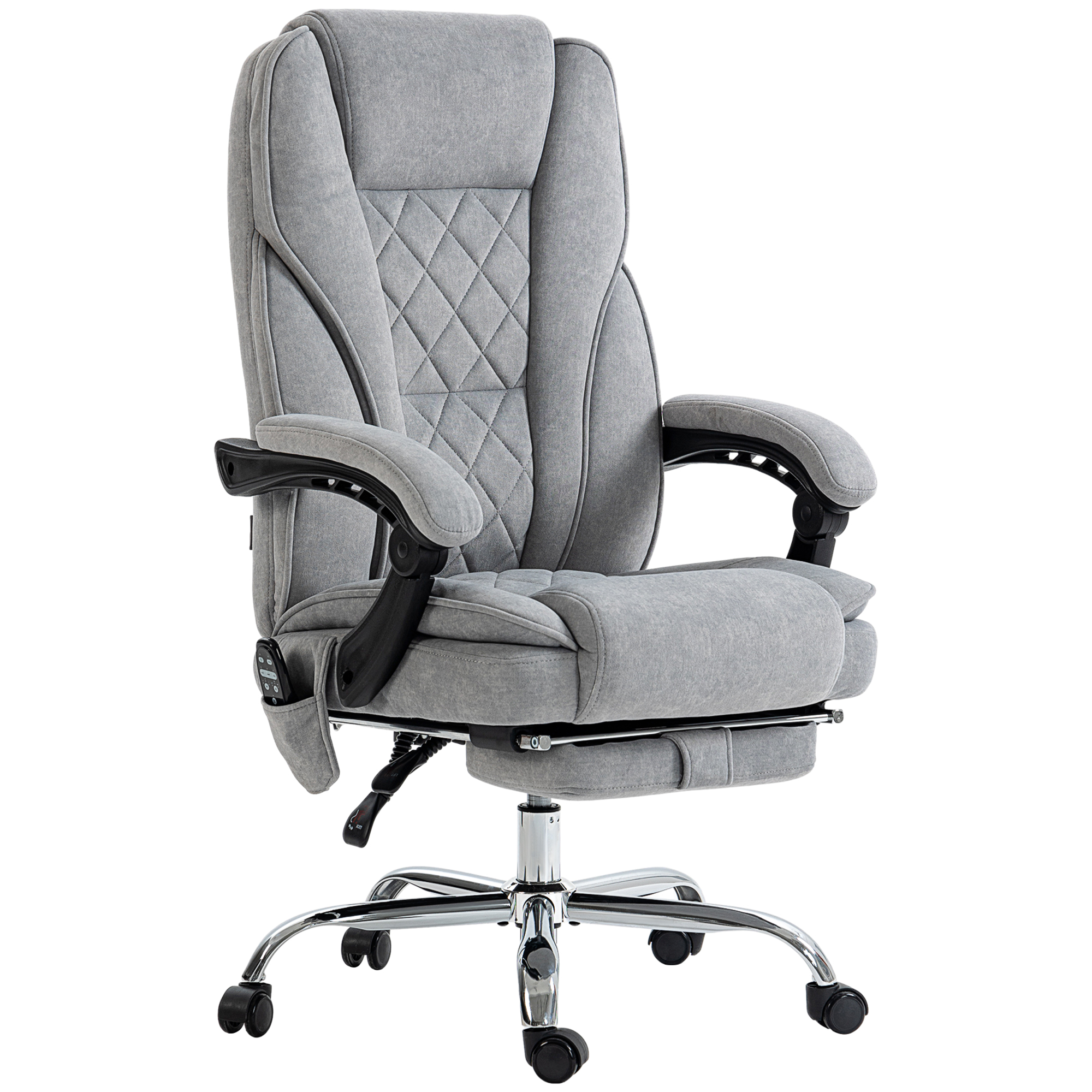 Vinsetto Bürostuhl mit Vibrtationsmassage, Ergonomischer Schreibtischstuhl günstig online kaufen