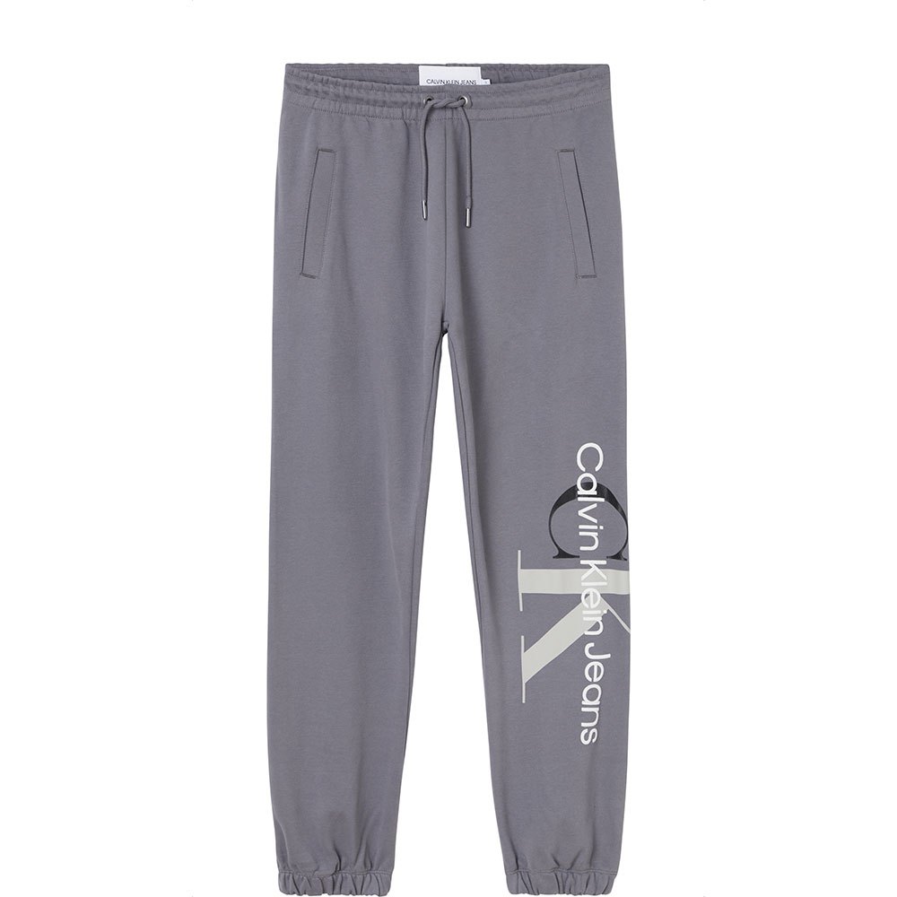 Calvin Klein Jeans Two Tone Monogram Jogginghose XS Fossil Grey günstig online kaufen