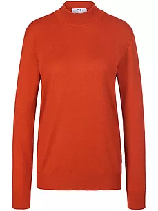 Stehbund-Pullover Modell Sabrina Peter Hahn Seide/Kaschmir orange günstig online kaufen
