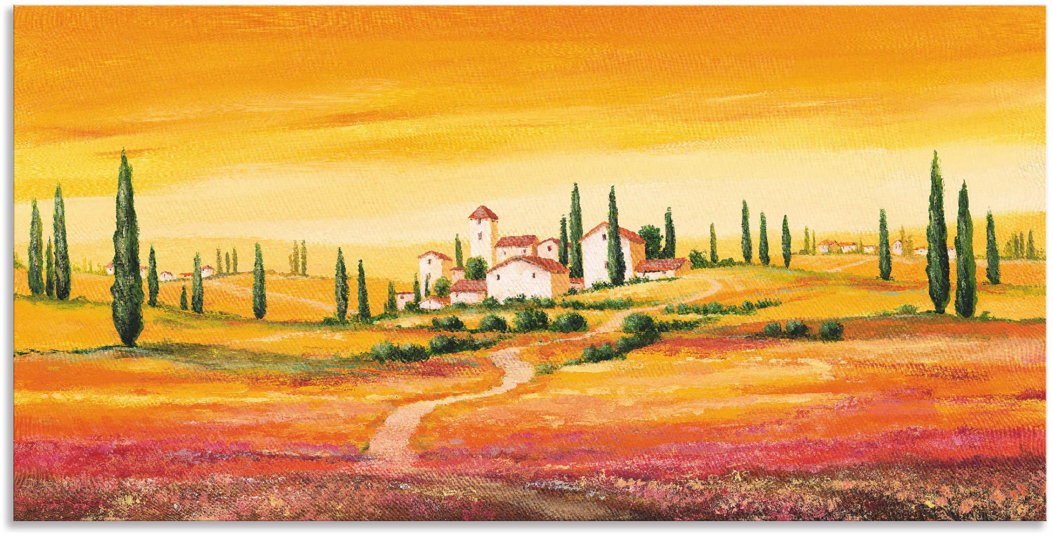 Artland Wandbild »Traumhafte toskanische Landschaft«, Europa, (1 St.), als günstig online kaufen
