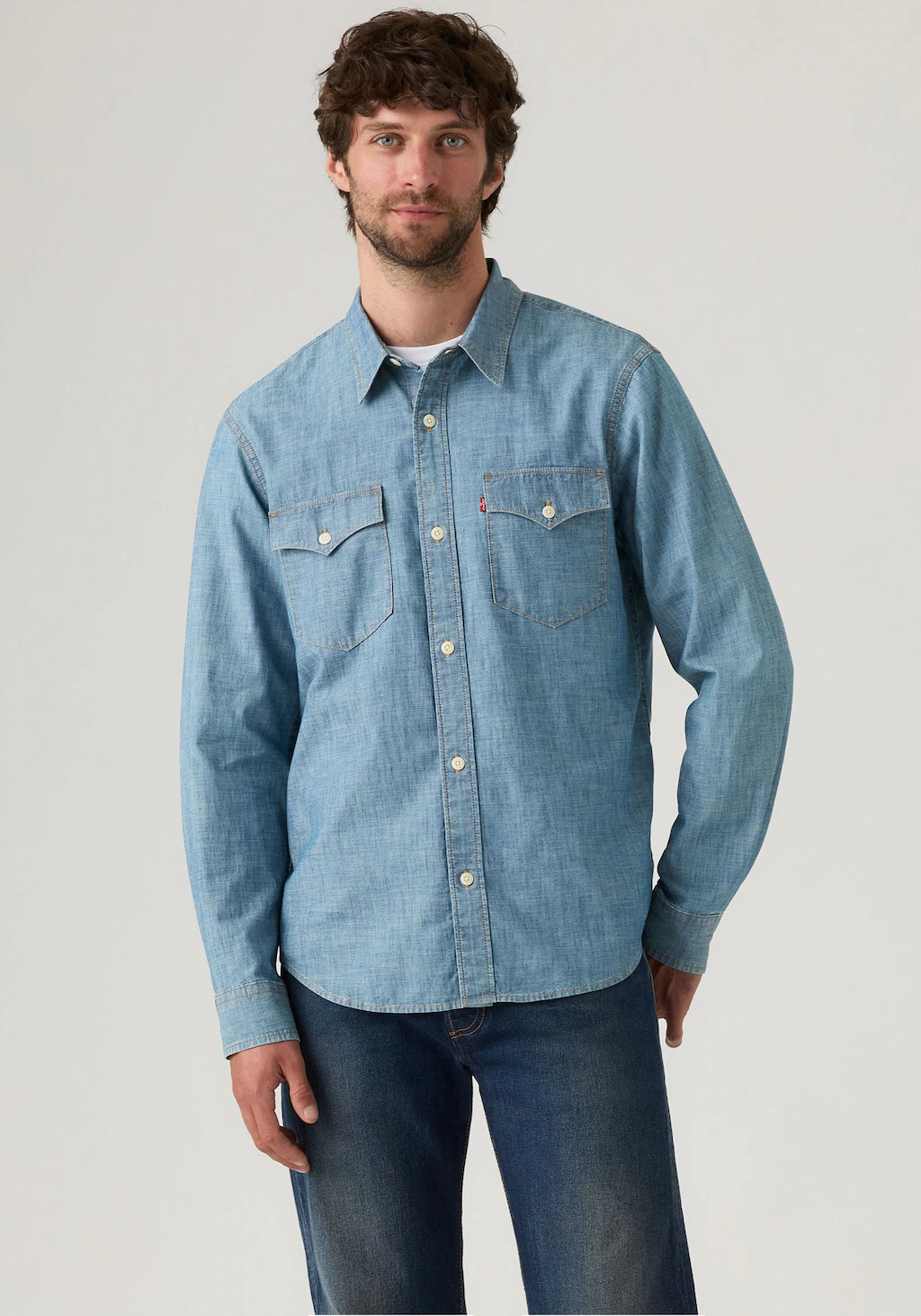 Levis Jeanshemd "RELAXED FIT WESTERN", im Western-Stil günstig online kaufen