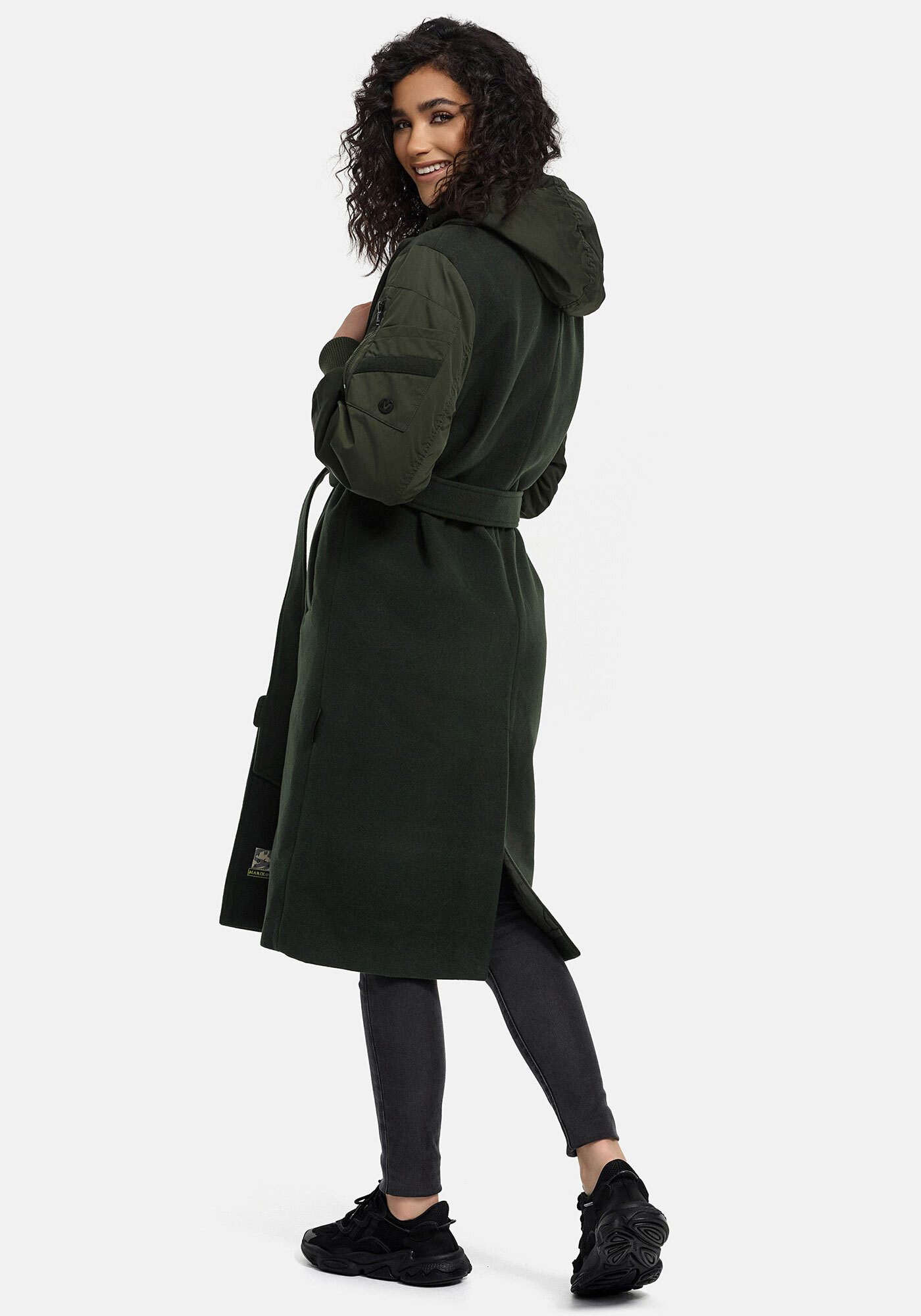 Marikoo Winterjacke "Tjadee", Langer Wickelmantel günstig online kaufen