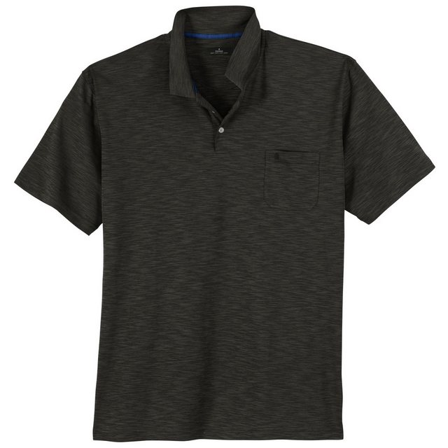 RAGMAN Poloshirt Ragman Softknit Poloshirt Übergröße schiefer geflammt günstig online kaufen