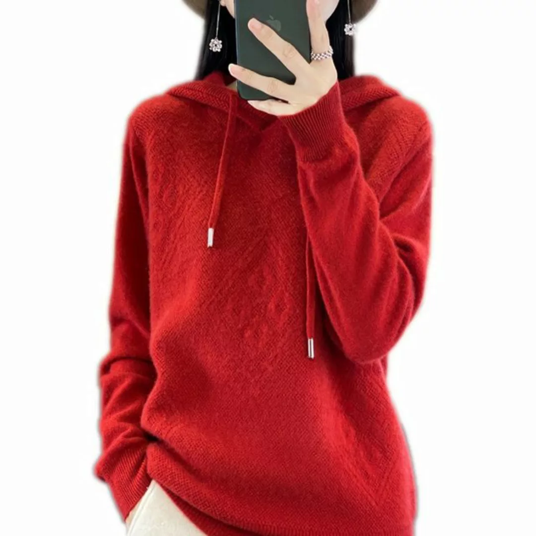 FIDDY Kapuzenshirt Loses Damen-Sweatshirt mit Kapuze und langen Ärmeln günstig online kaufen