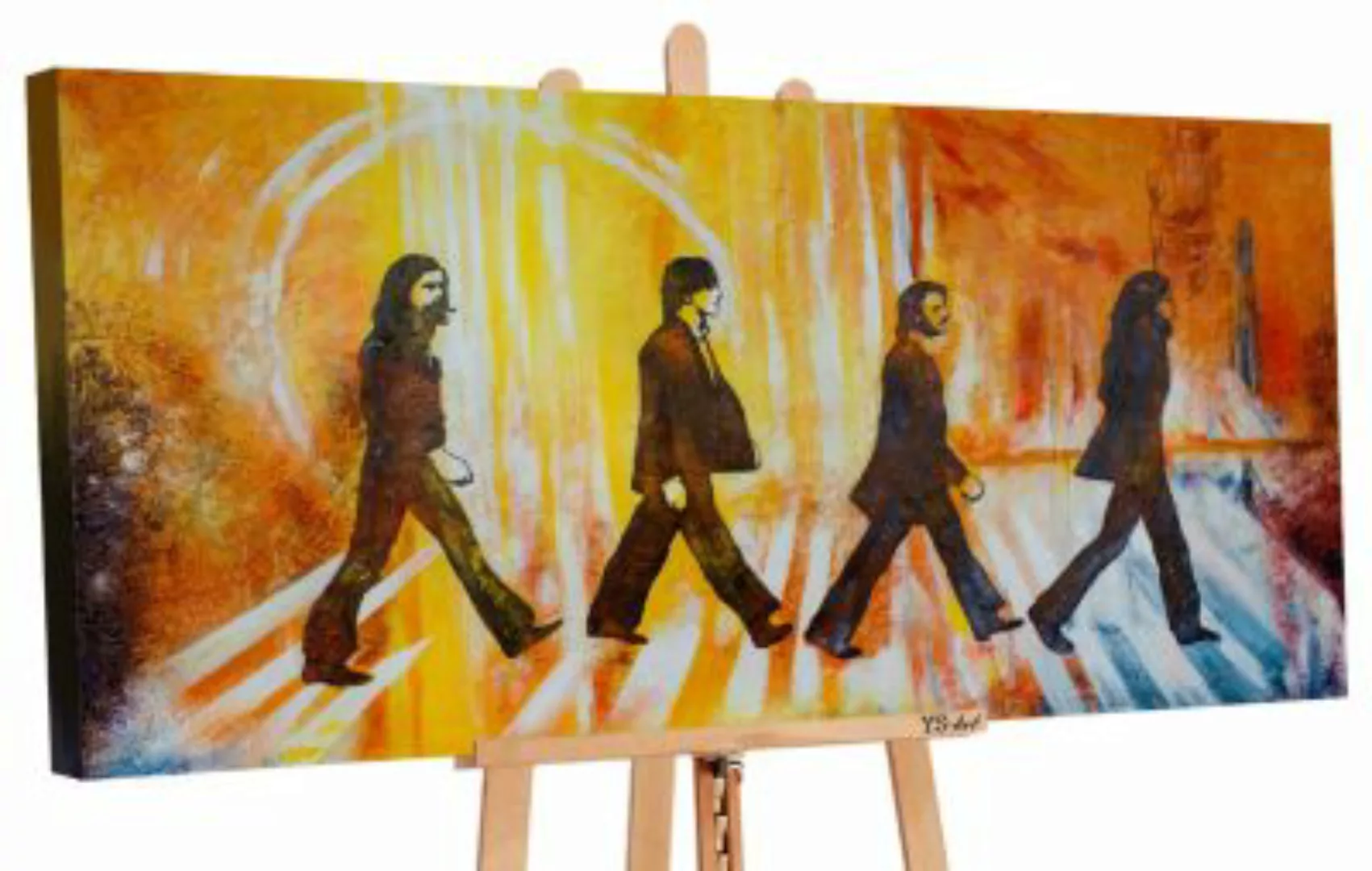 YS-Art™ "Gemälde Acryl ""Der Weg zum Ruhm"" handgemalt auf Leinwand 120x60 günstig online kaufen
