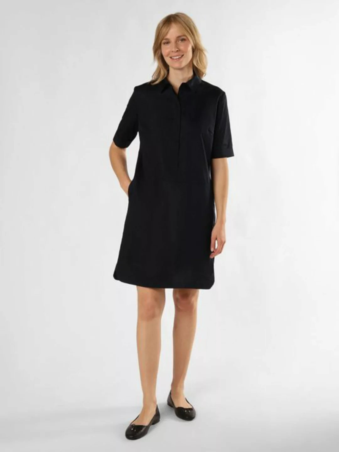 Betty Barclay Sommerkleid Kleid Kurz 1/2 Arm, Blue/Cream günstig online kaufen