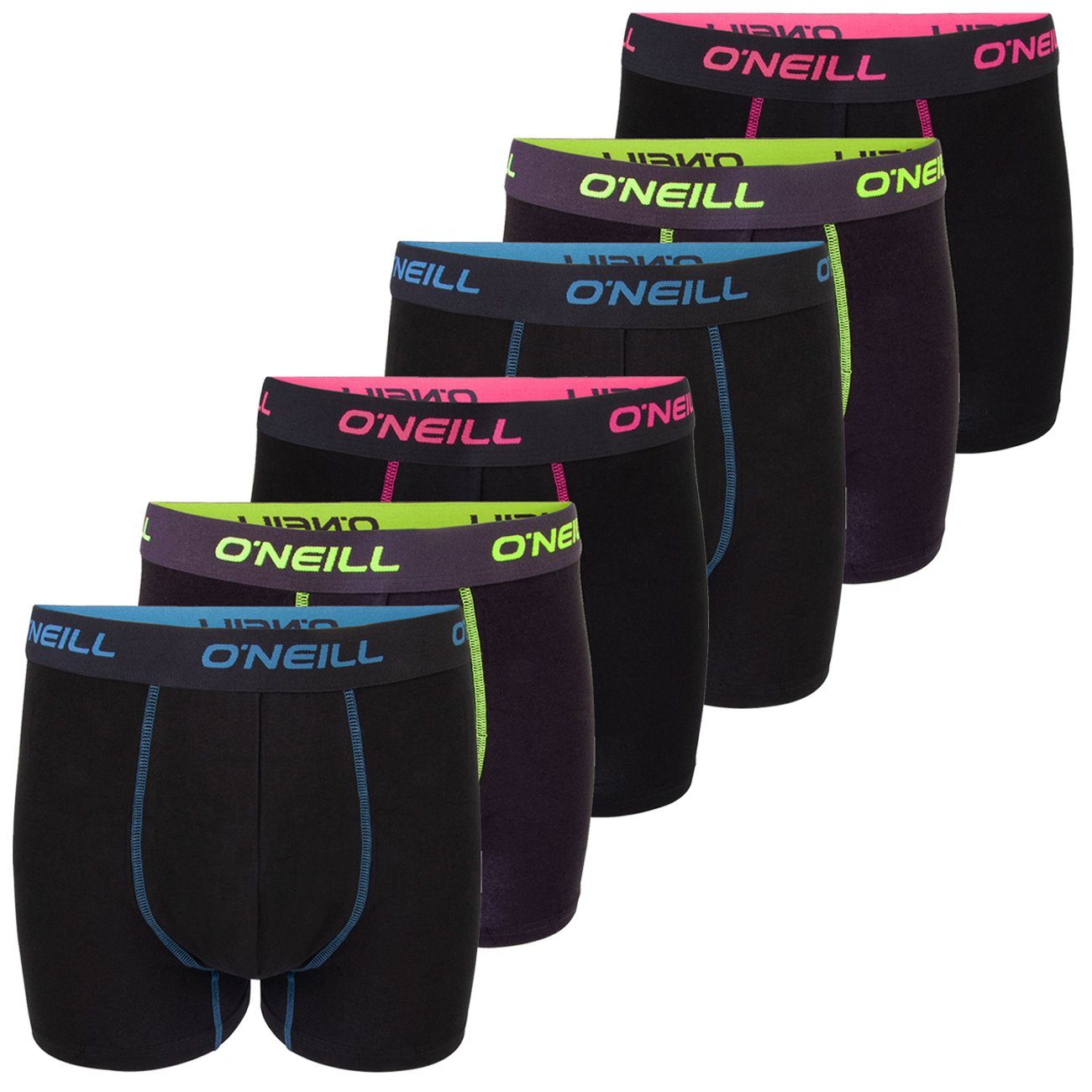 O'Neill Herren Boxershort Plain 6er Pack günstig online kaufen