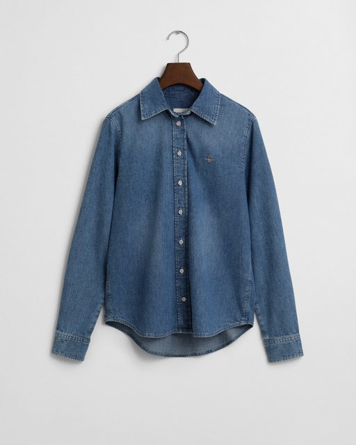 Gant Jeansbluse "REG DENIM SHIRT", mit modischer Waschung günstig online kaufen