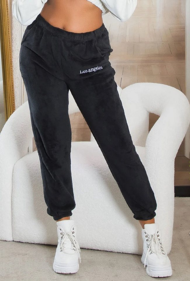 Koucla Loungehose Jogginghose bequeme Freizeithose, einfarbig Loungewear Lo günstig online kaufen