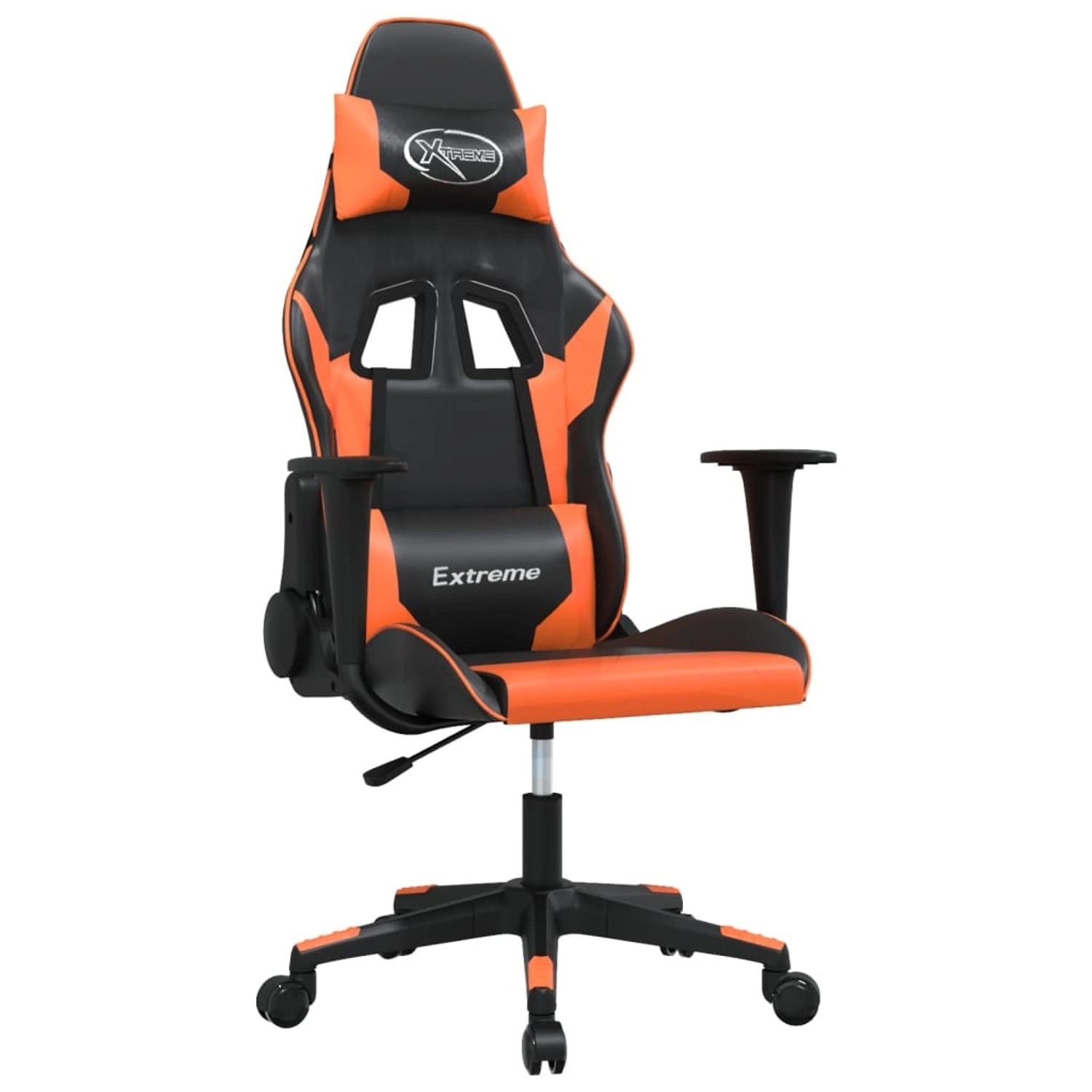 vidaXL Gaming-Stuhl Schwarz und Orange Kunstleder günstig online kaufen