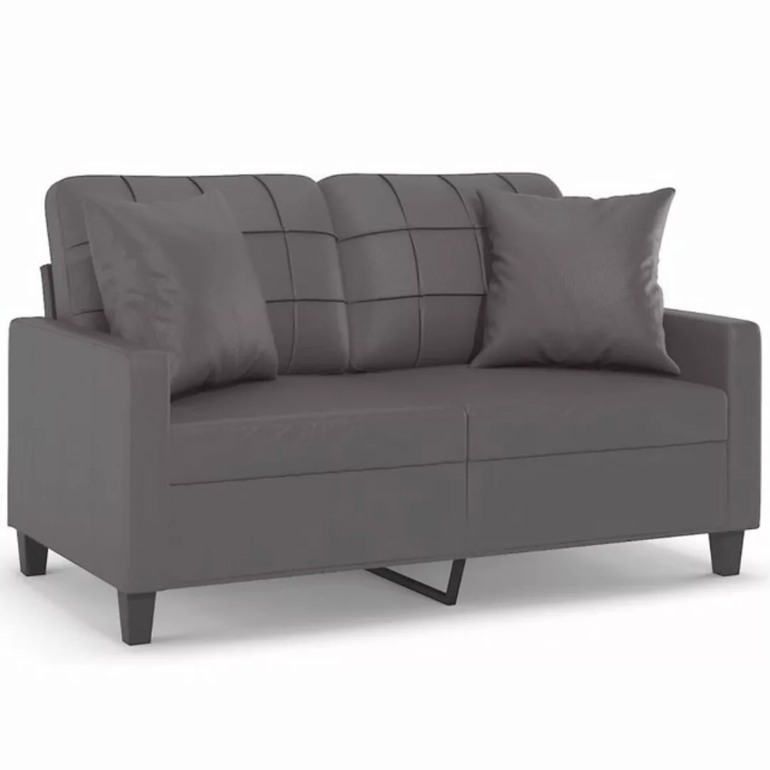 vidaXL Sofa Sofa Kunstleder mit Zierkissen, 120 cm günstig online kaufen