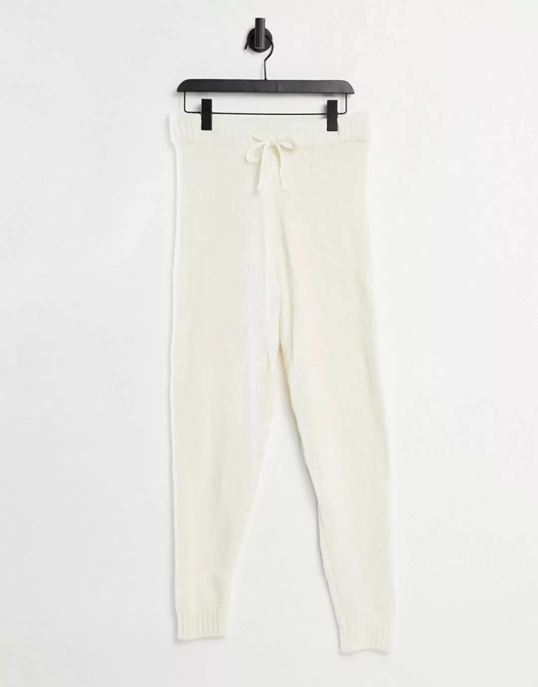 In The Style x Billie Faiers – Strick-Jogginghose mit Kordelzug in Weiß, Ko günstig online kaufen