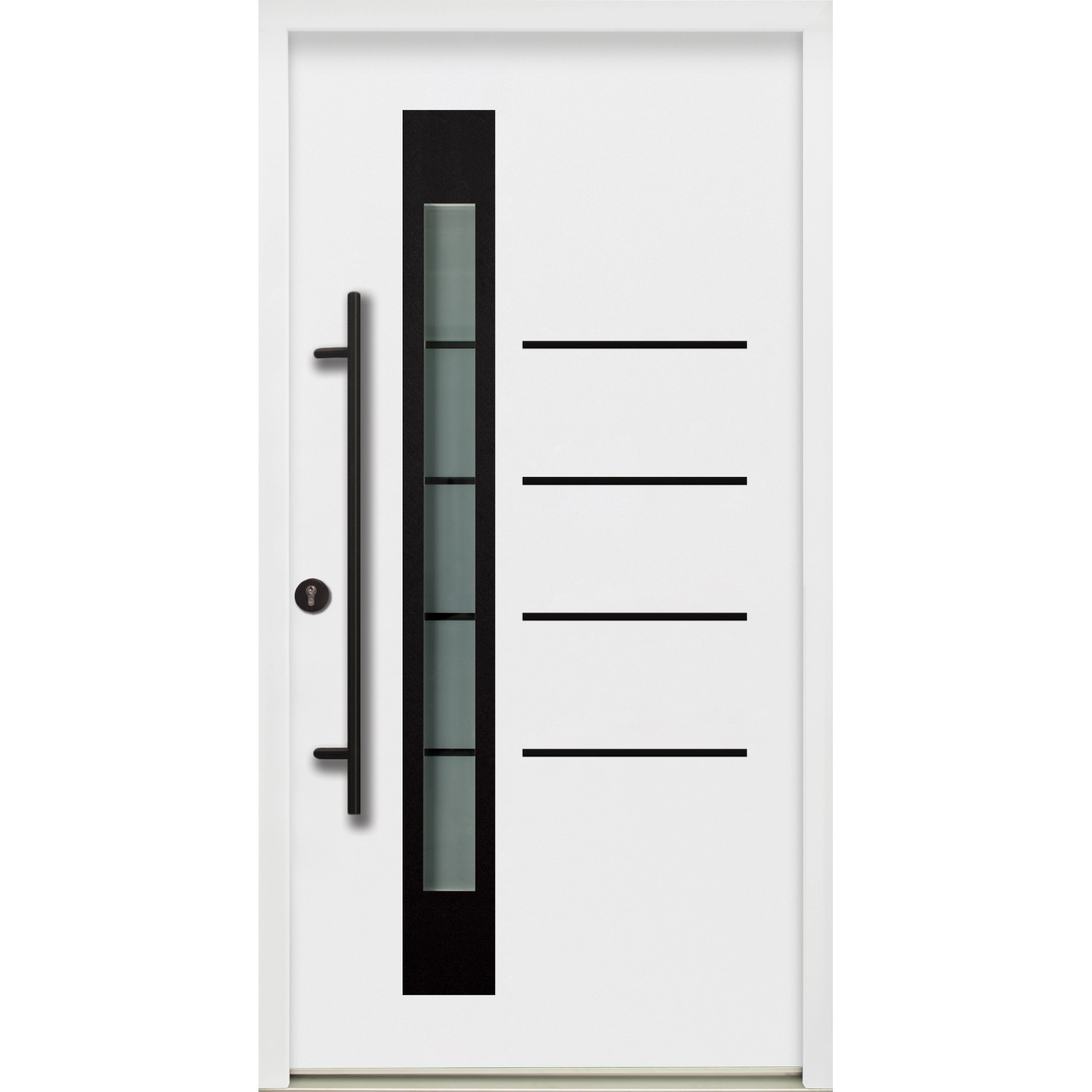 Splendoor Thermospace Haustür Berlin Prime Weiß-Schwarz 110x210 cm L günstig online kaufen