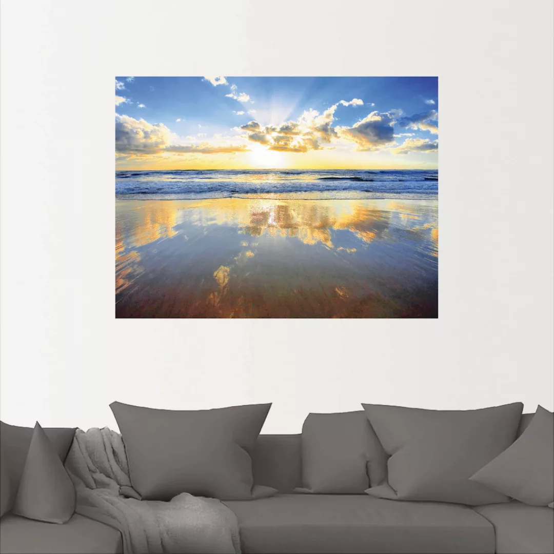 Artland Wandbild "Sonnenaufgang über dem Ozean", Himmel, (1 St.), als Alubi günstig online kaufen