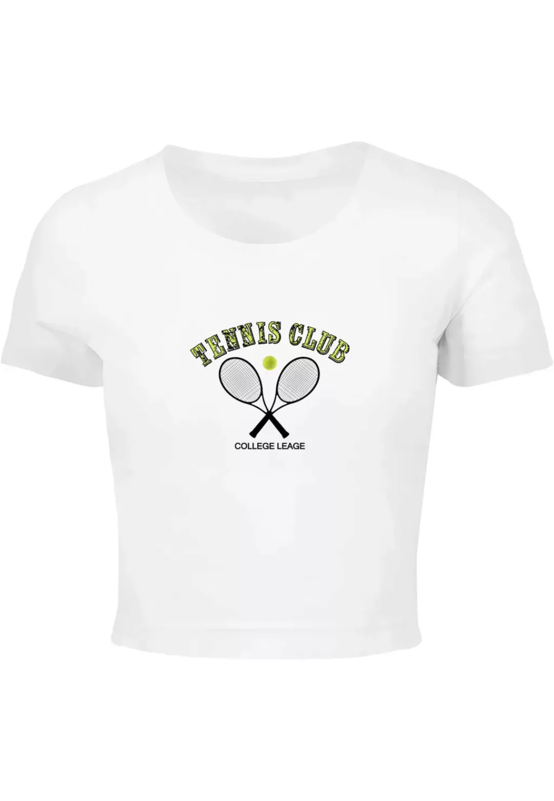 Merchcode T-Shirt "Merchcode Damen Ladies Tennis Club Cropped Tee" günstig online kaufen