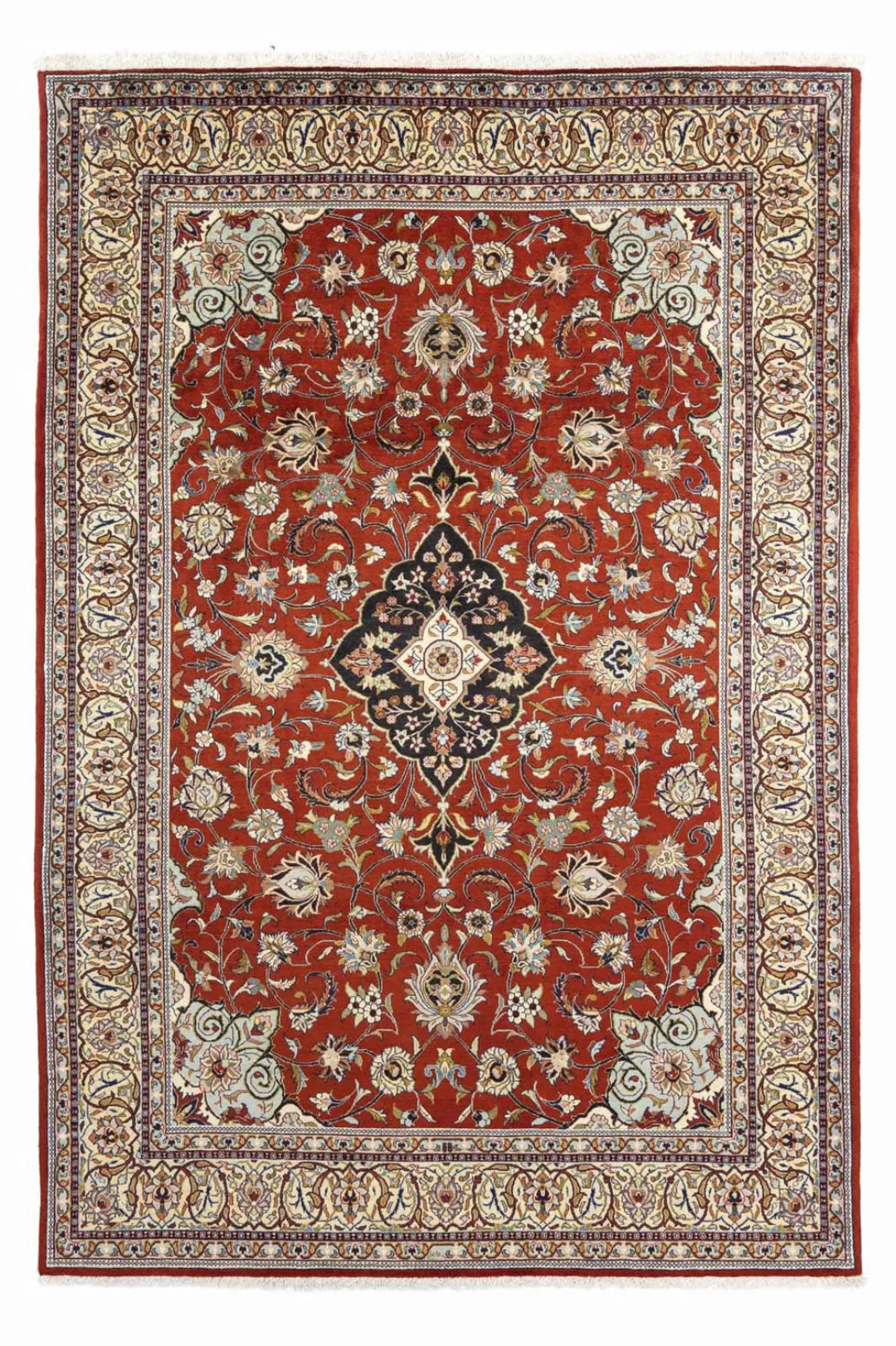 morgenland Wollteppich »Kaschmar Blumenmuster Beige 295 x 195 cm«, rechteck günstig online kaufen