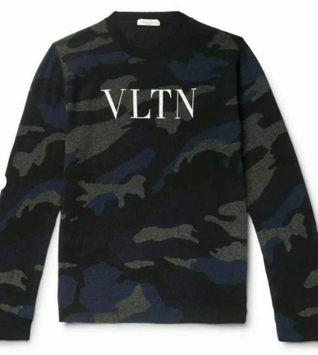 Valentino Strickpullover VALENTINO CAMOUFLAGE LOGO CASHMERE KASCHMIR SWEATE günstig online kaufen