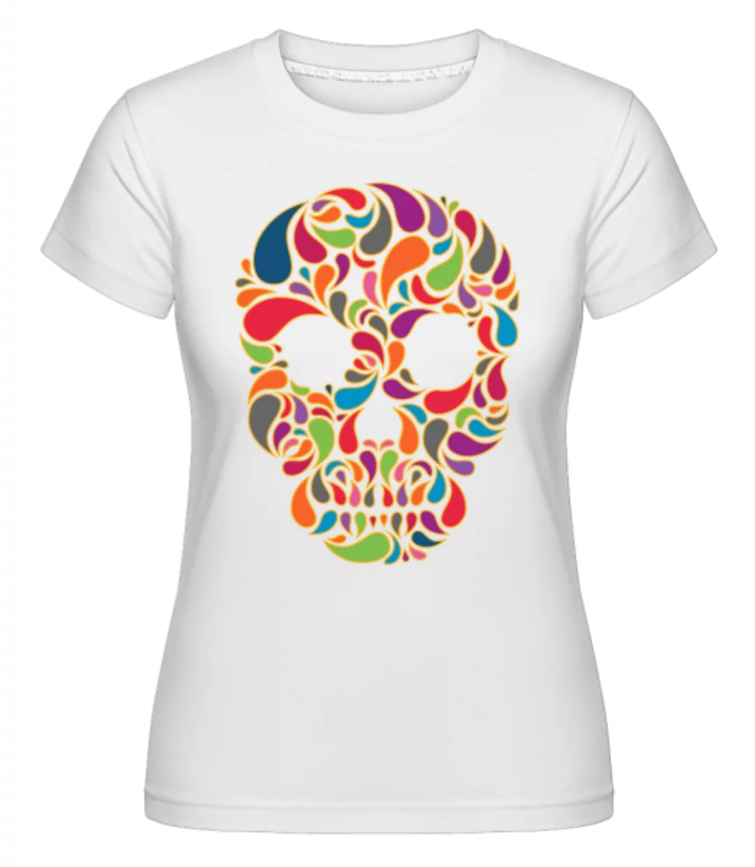 Colorful Skull · Shirtinator Frauen T-Shirt günstig online kaufen