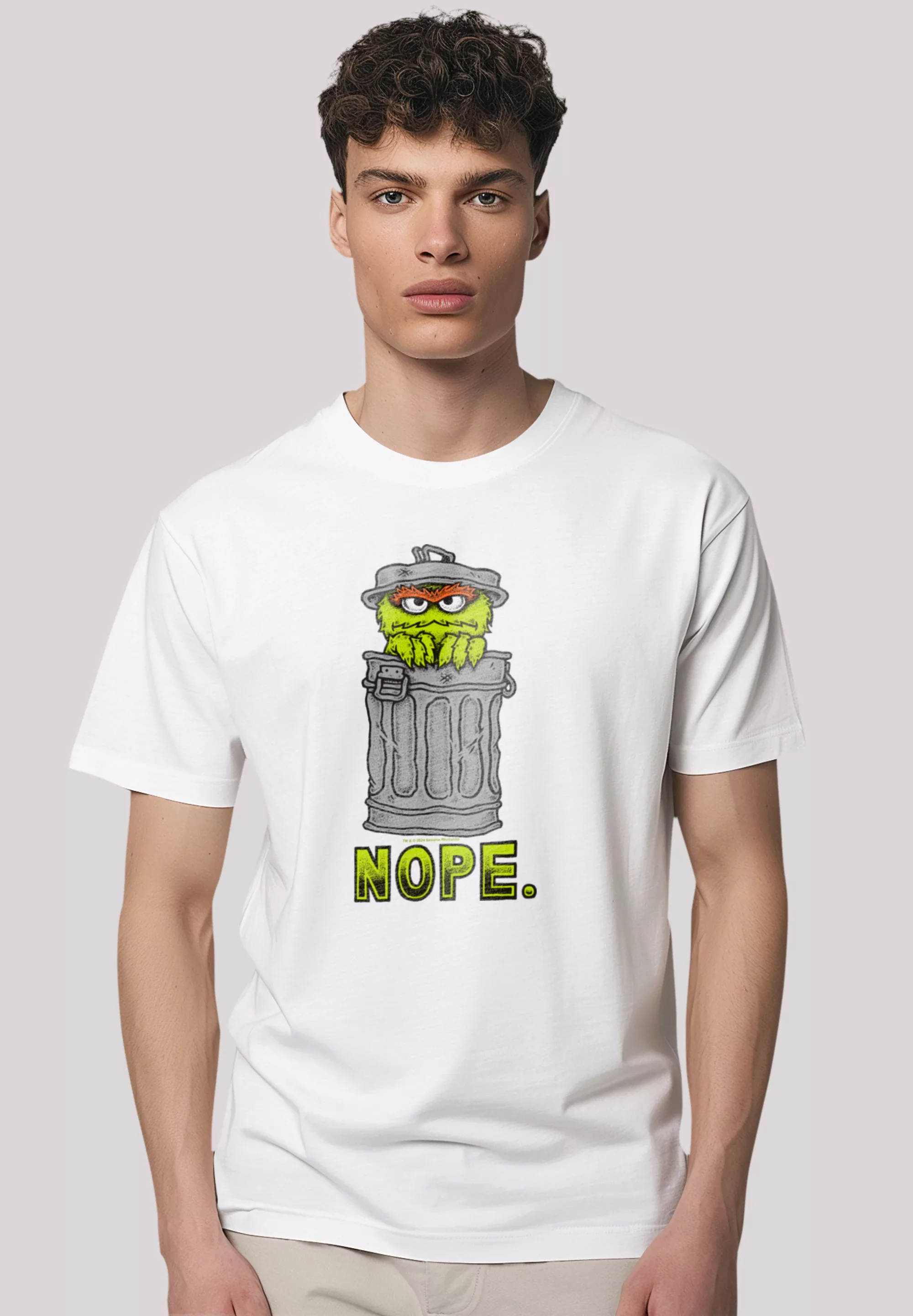 F4NT4STIC T-Shirt "Sesamstraße Oscar Nope", Premium Qualität günstig online kaufen