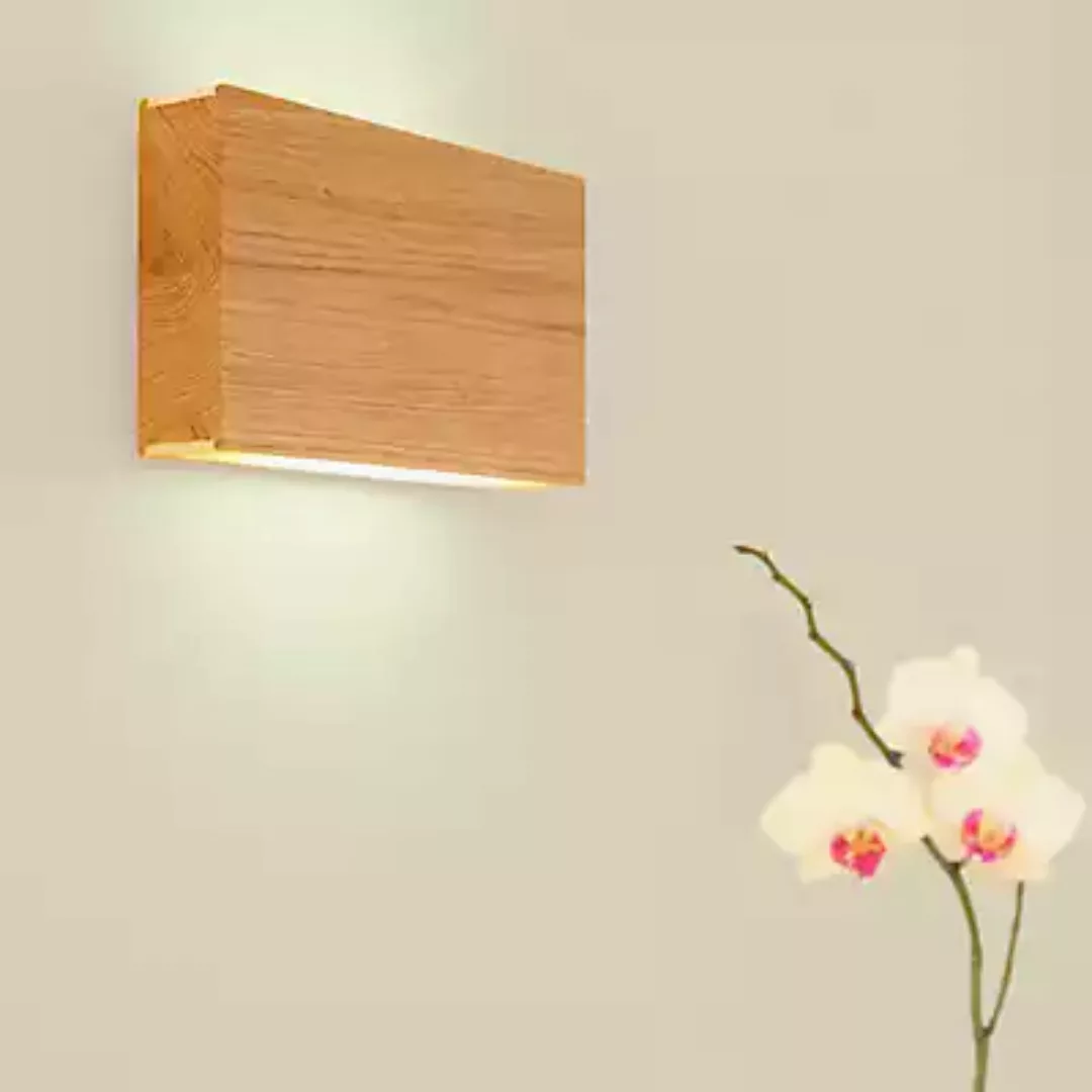 Tunto LED120 Wandleuchte LED, Eiche - 20 cm günstig online kaufen