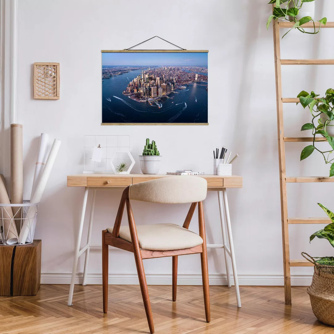 Stoffbild mit Posterleisten Big City Life günstig online kaufen