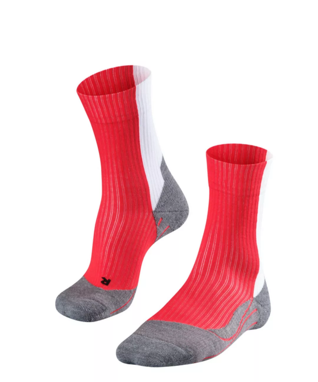 FALKE TE2 Thread Herren Tennis Socken, 42-43, Rot, AnderesMuster, Baumwolle günstig online kaufen