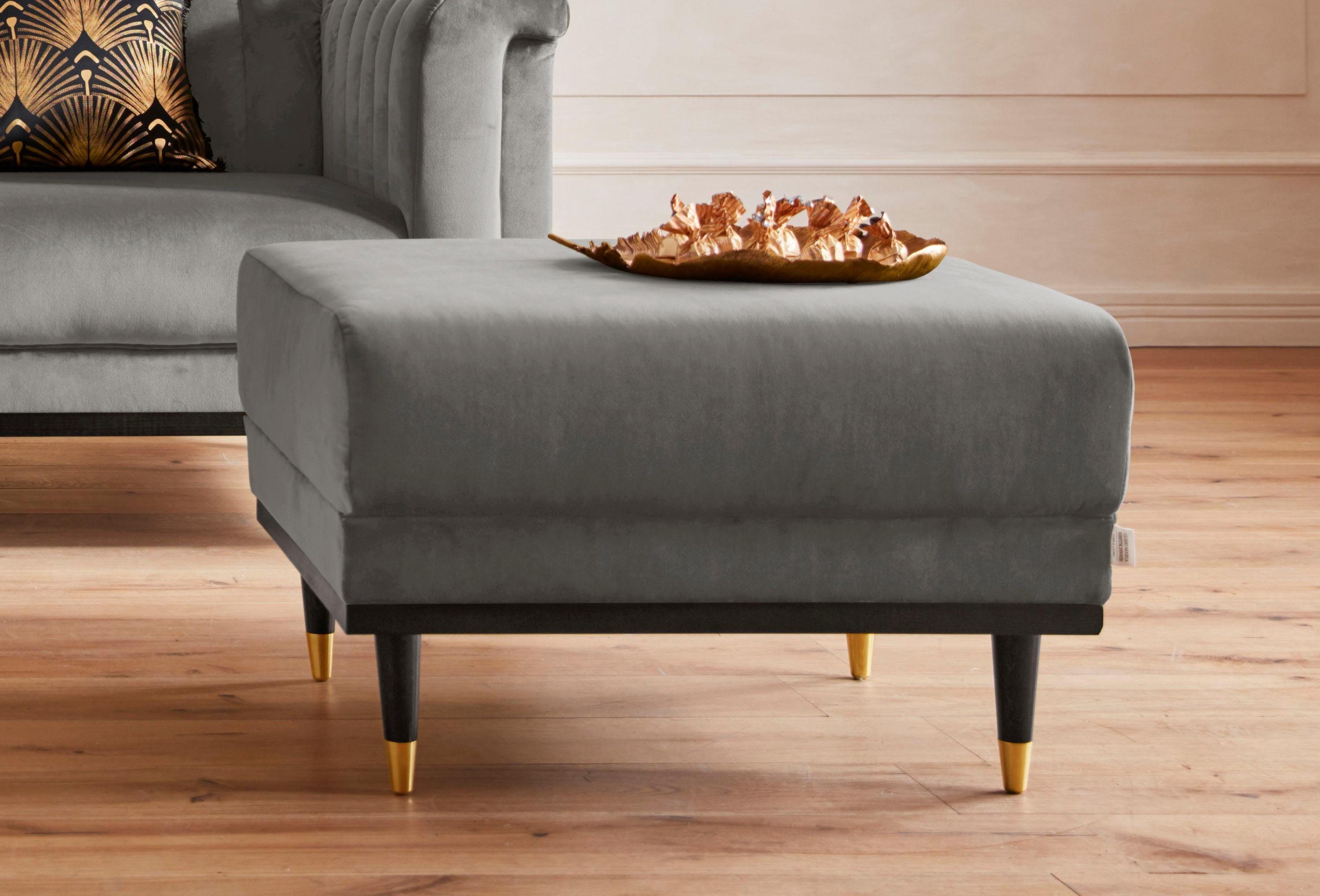 Home affaire Hocker "Chamby", mit Holzrahmen unten günstig online kaufen