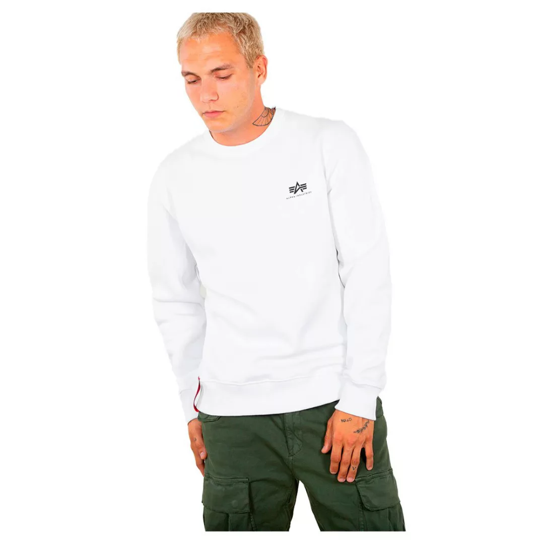 Alpha Industries Basic Small Logo Sweatshirt S White günstig online kaufen