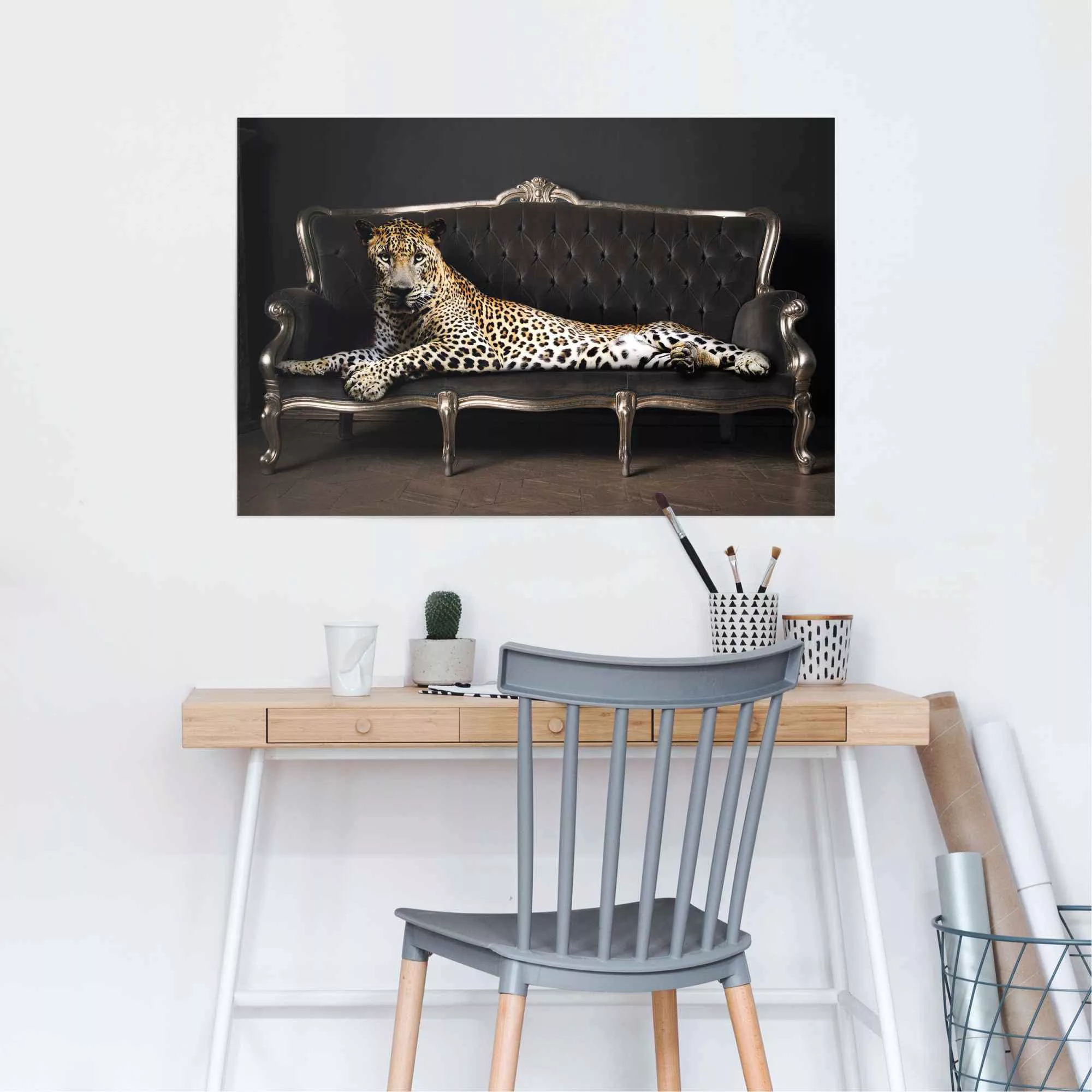 Reinders Poster "Leopard Chic Panther - Liegend - Luxus - Relax", (1 St.) günstig online kaufen