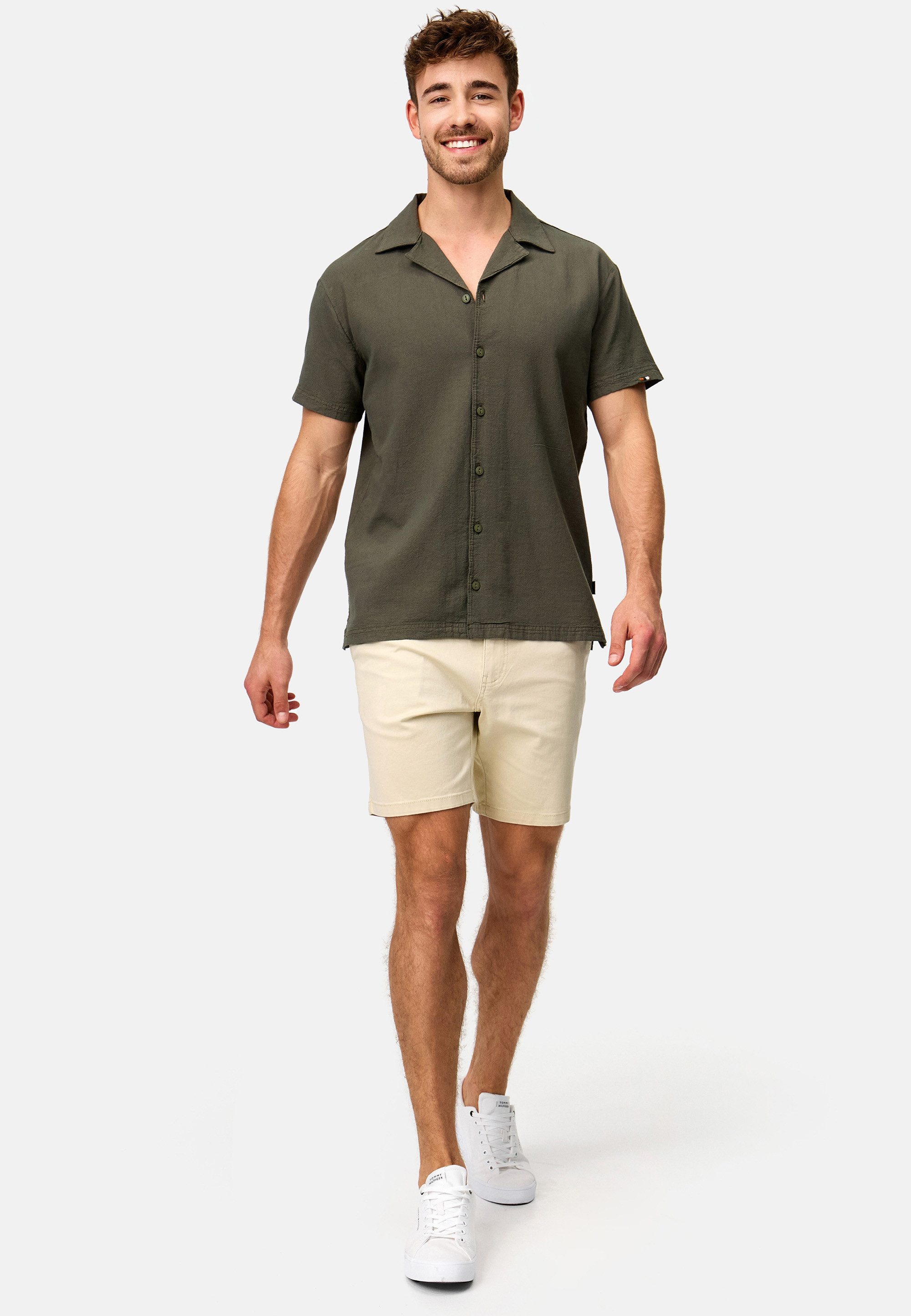Indicode Chinoshorts INSylvester aus elastischer Baumwoll-Qualität günstig online kaufen