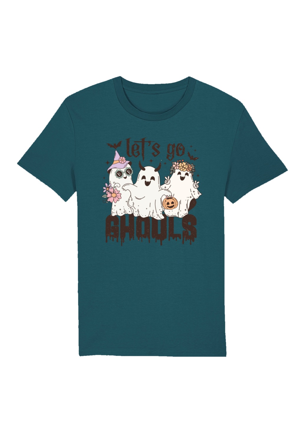 F4NT4STIC T-Shirt "Retro Halloween Let s go ghouls", Premium Qualität, Hall günstig online kaufen