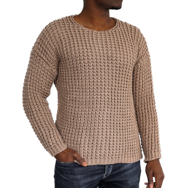 COFI Casuals Strickpullover Casual Herren Strickpullover mit Rundhals-Aussc günstig online kaufen