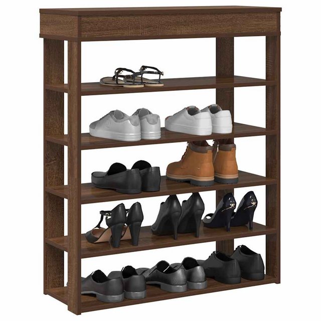 vidaXL Schuhschrank Schuhregal Braun Eichen-Optik 80x30x98 cm Holzwerkstoff günstig online kaufen