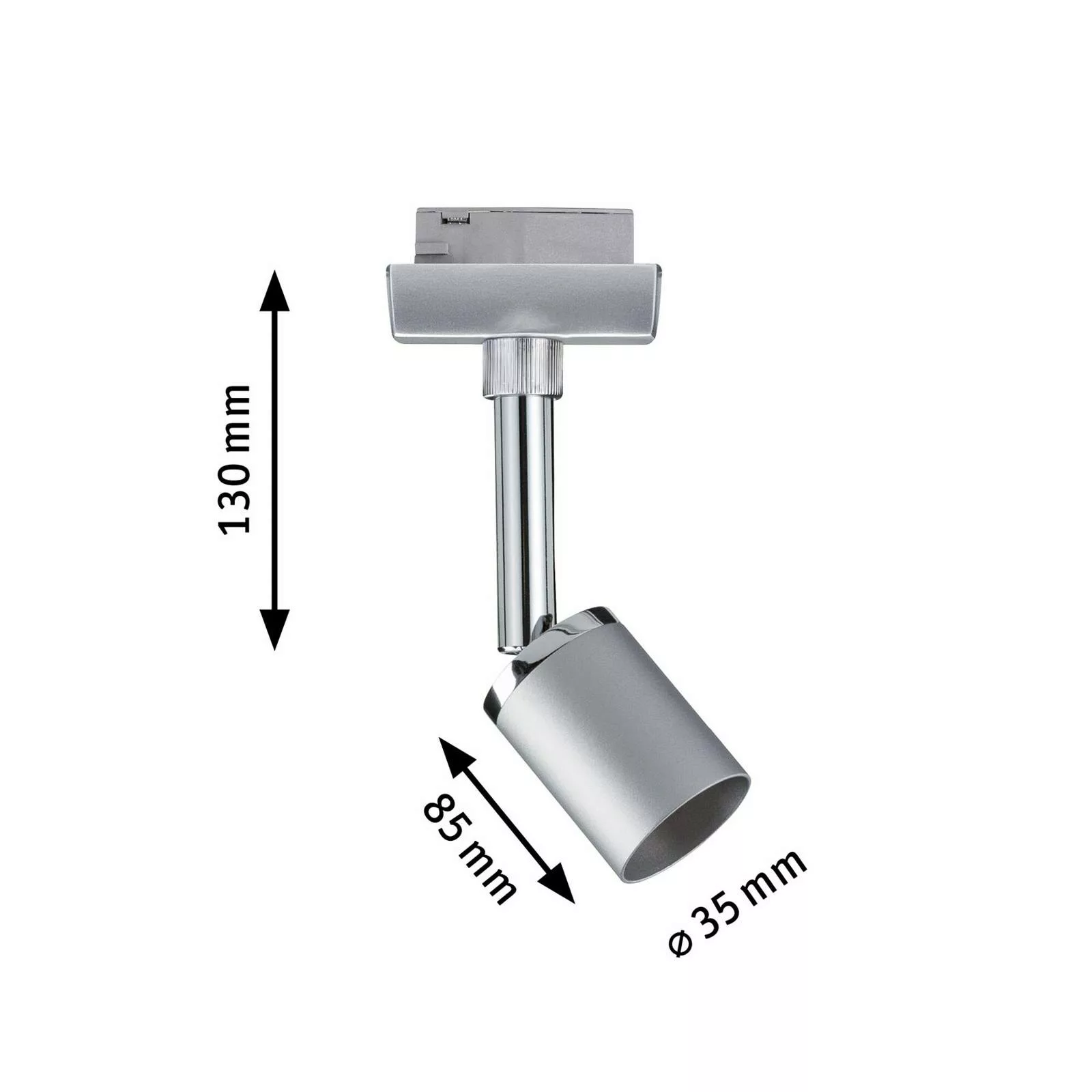 Paulmann URail Pure II Spot, chrom matt günstig online kaufen