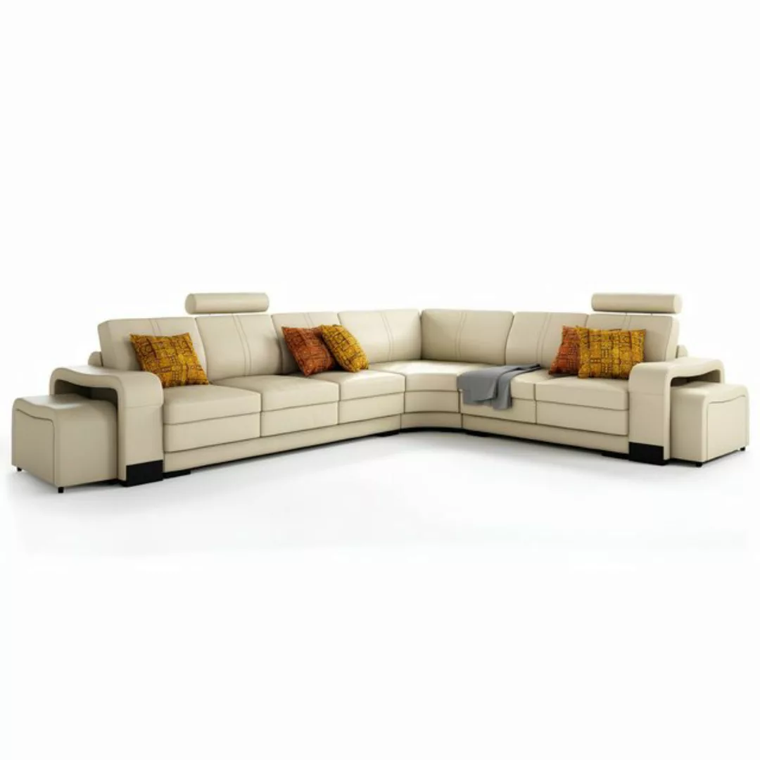 JVmoebel Ecksofa Ecksofa + USB,Polster Sofa Wohnlandschaft Sitz Eck Garnitu günstig online kaufen