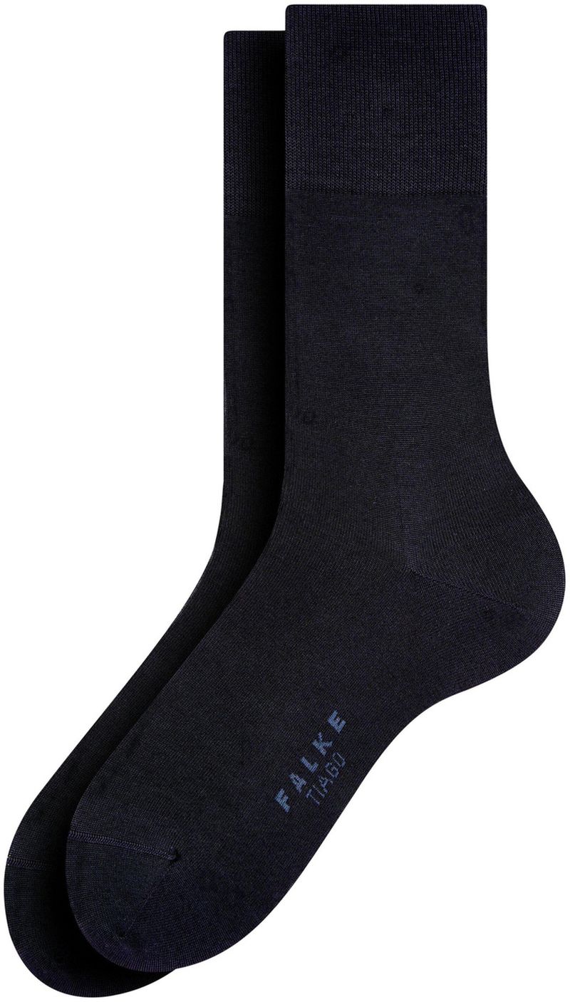 FALKE Tiago Herren Socken, 47-48, Blau, Uni, Baumwolle, 14662-637007 günstig online kaufen