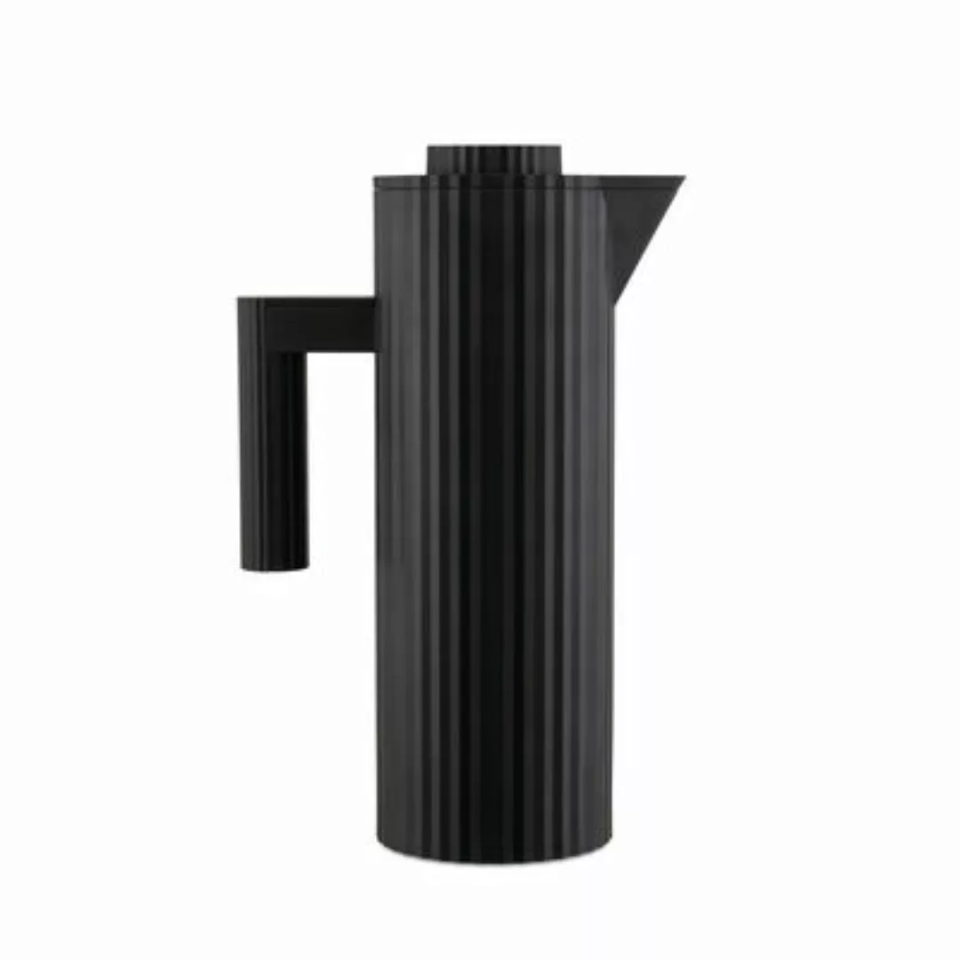 Isolierkrug Plissé plastikmaterial schwarz / 1 L - Thermoplastisches Kunsth günstig online kaufen