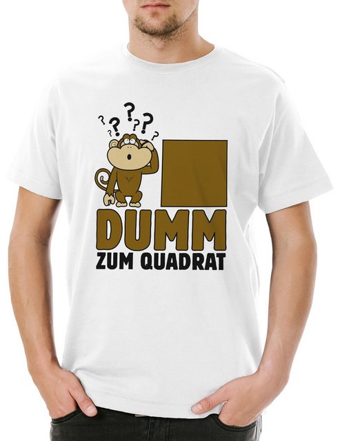 Urban Backwoods Print-Shirt Dumm Zum Quadrat Herren T-Shirt Fun Mathematik günstig online kaufen