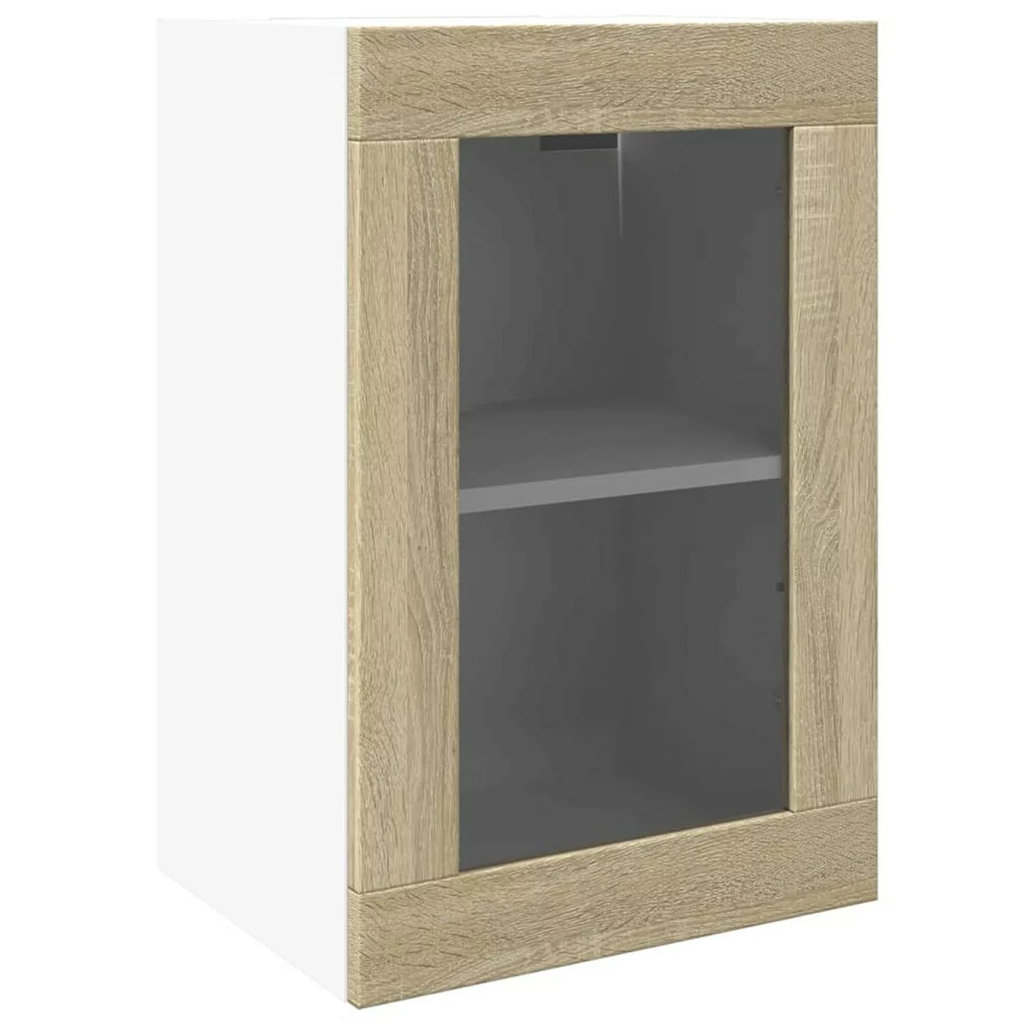 vidaXL Hängeglasschrank Sonoma-Eiche 40x31x60 cm Holzwerkstoff günstig online kaufen