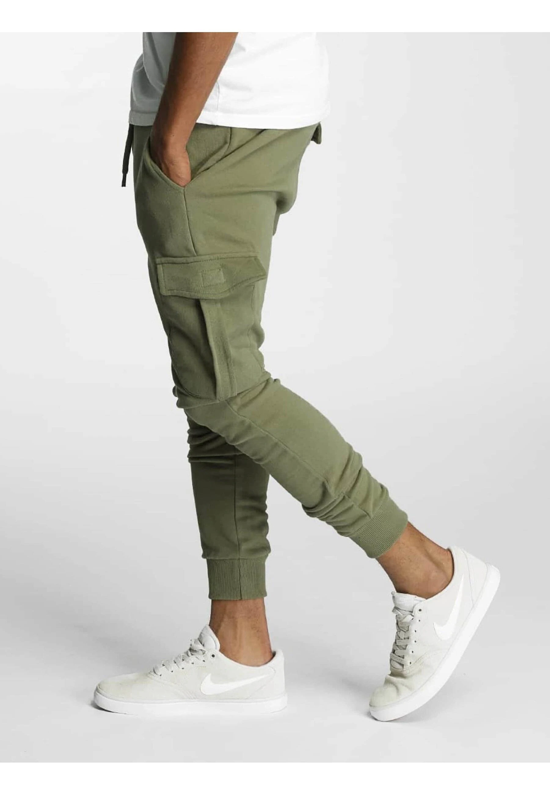 DEF Stoffhose "DEF Herren DEF Gringo Sweatpants Beige", (1 tlg.) günstig online kaufen